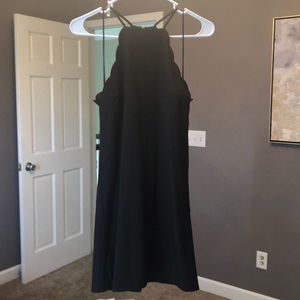 Black shift dress